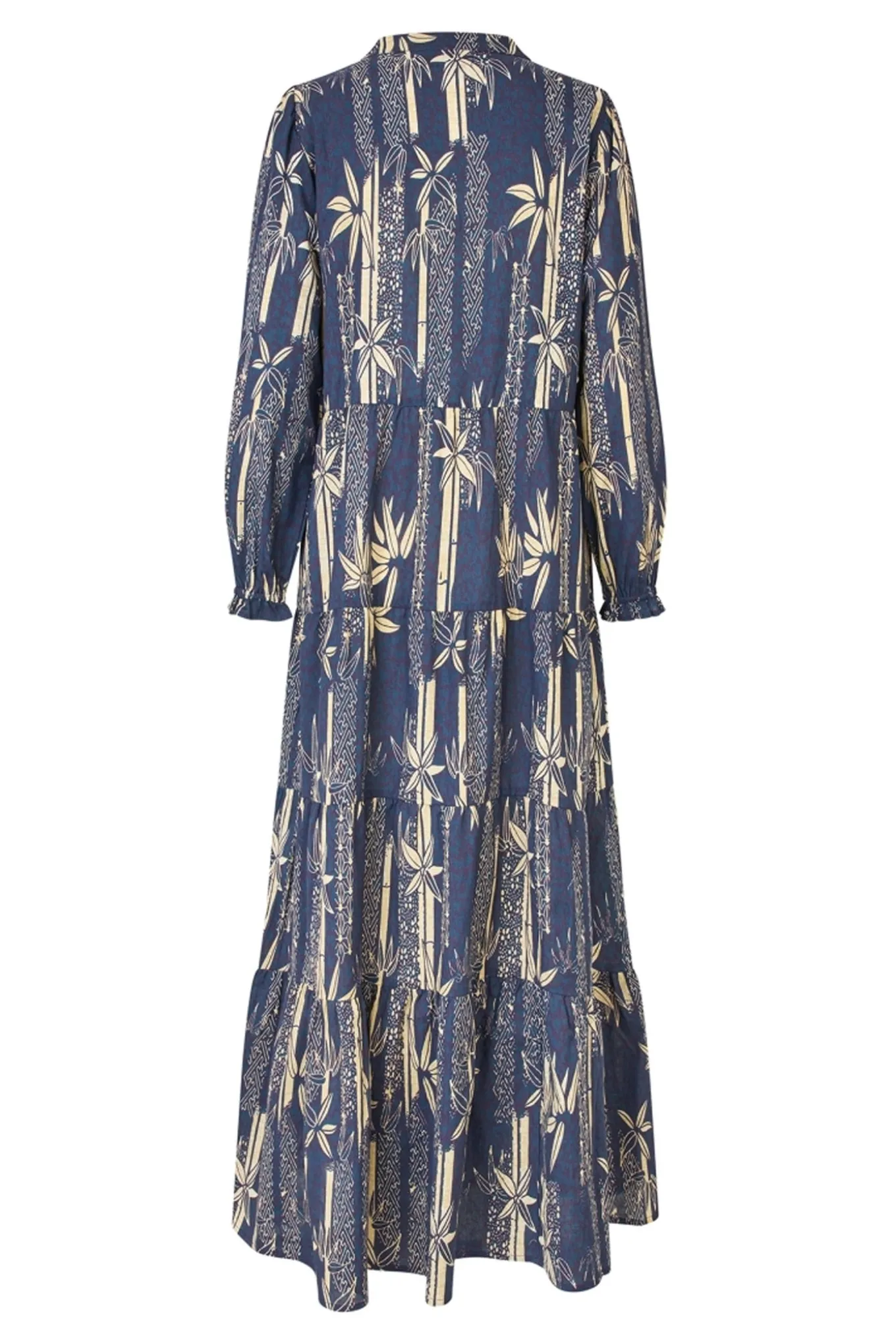 EvelynLL Maxi Dress LS 23 Dark Blue 254403010