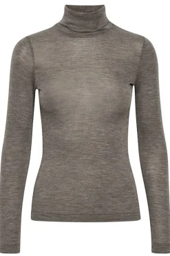 FangIW Rollneck Brown Melange 30106097