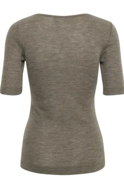FangIW TShirt Brown Melange 30106098