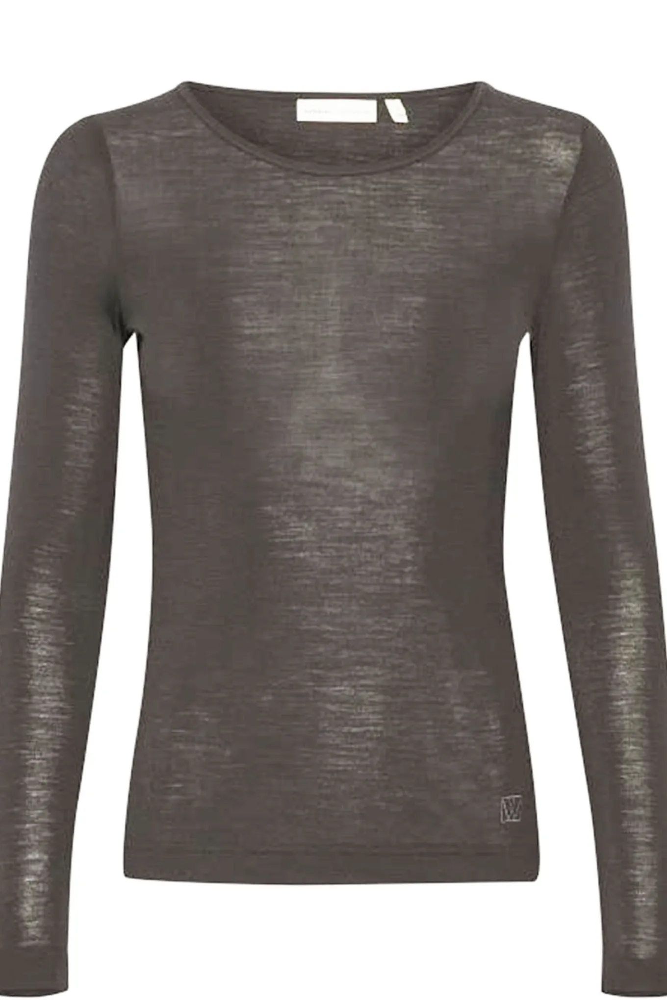 FangIW TShirt LS Brown Melange 30106096