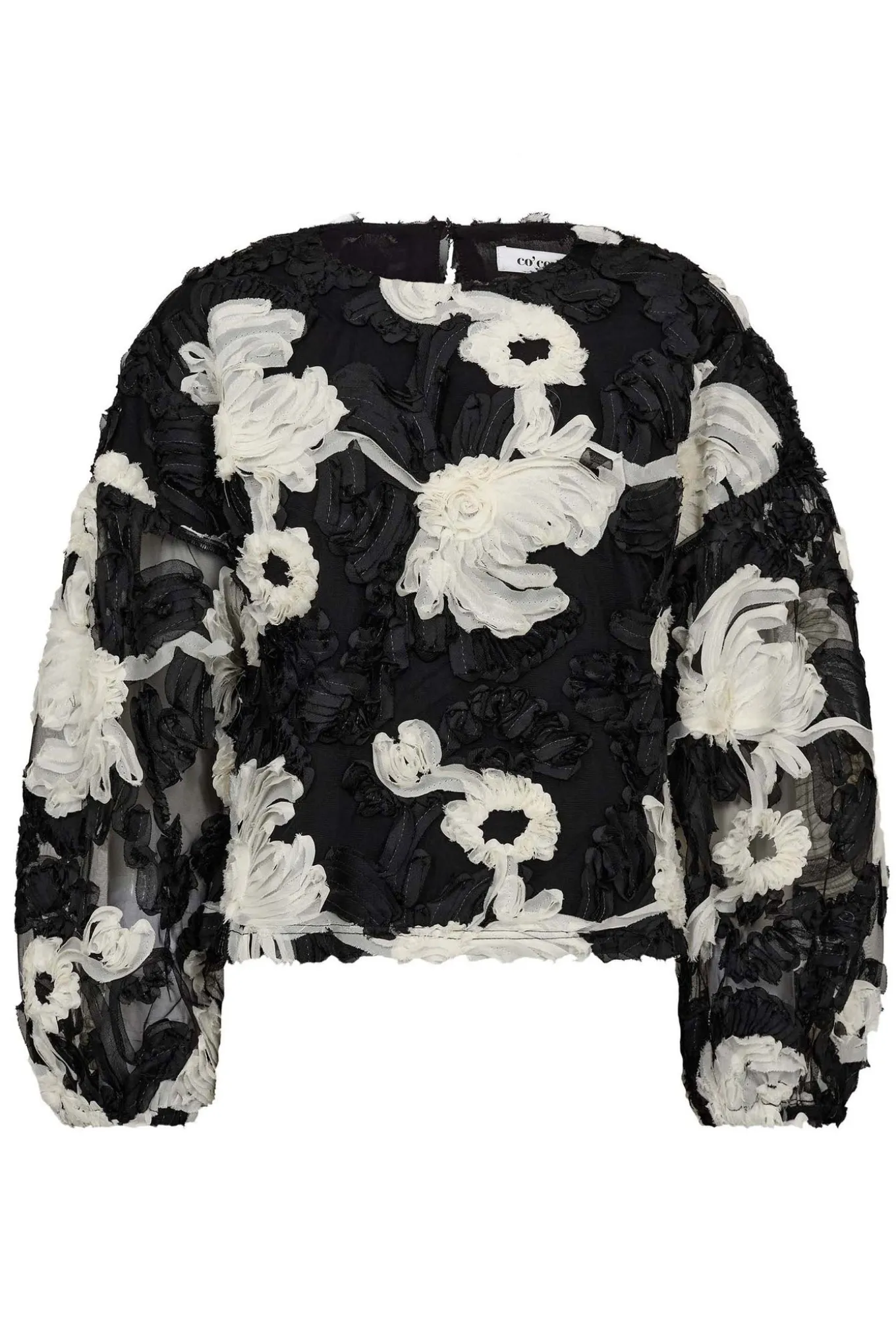 FleurCC Fluffy Blouse 96Black 35951