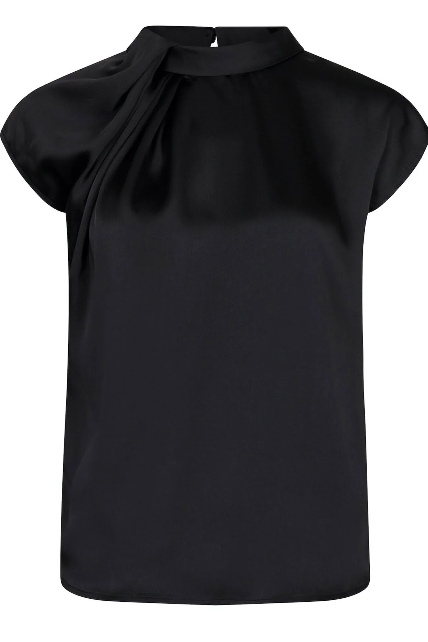 Fleur Drapy Satin Black 160990