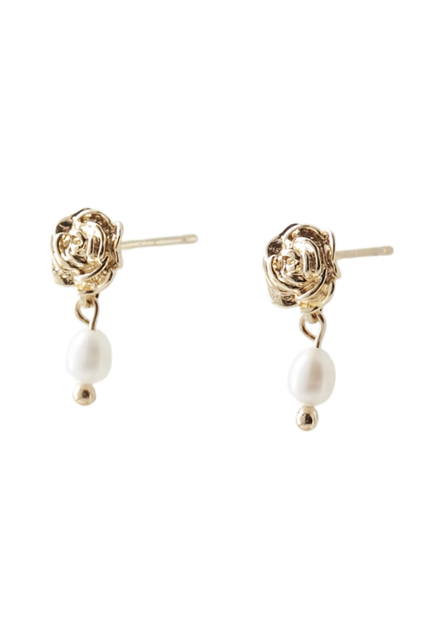 FLOWER EARRING SMALL TILBEHØR GULD FLOWER EARRING SMALL