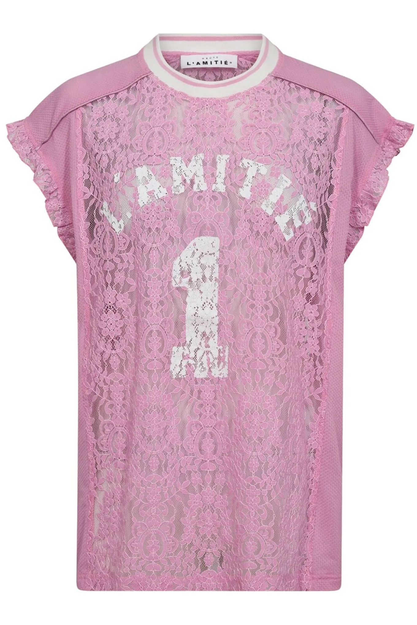 Football Lace Frill Top Candyfloss HL10124