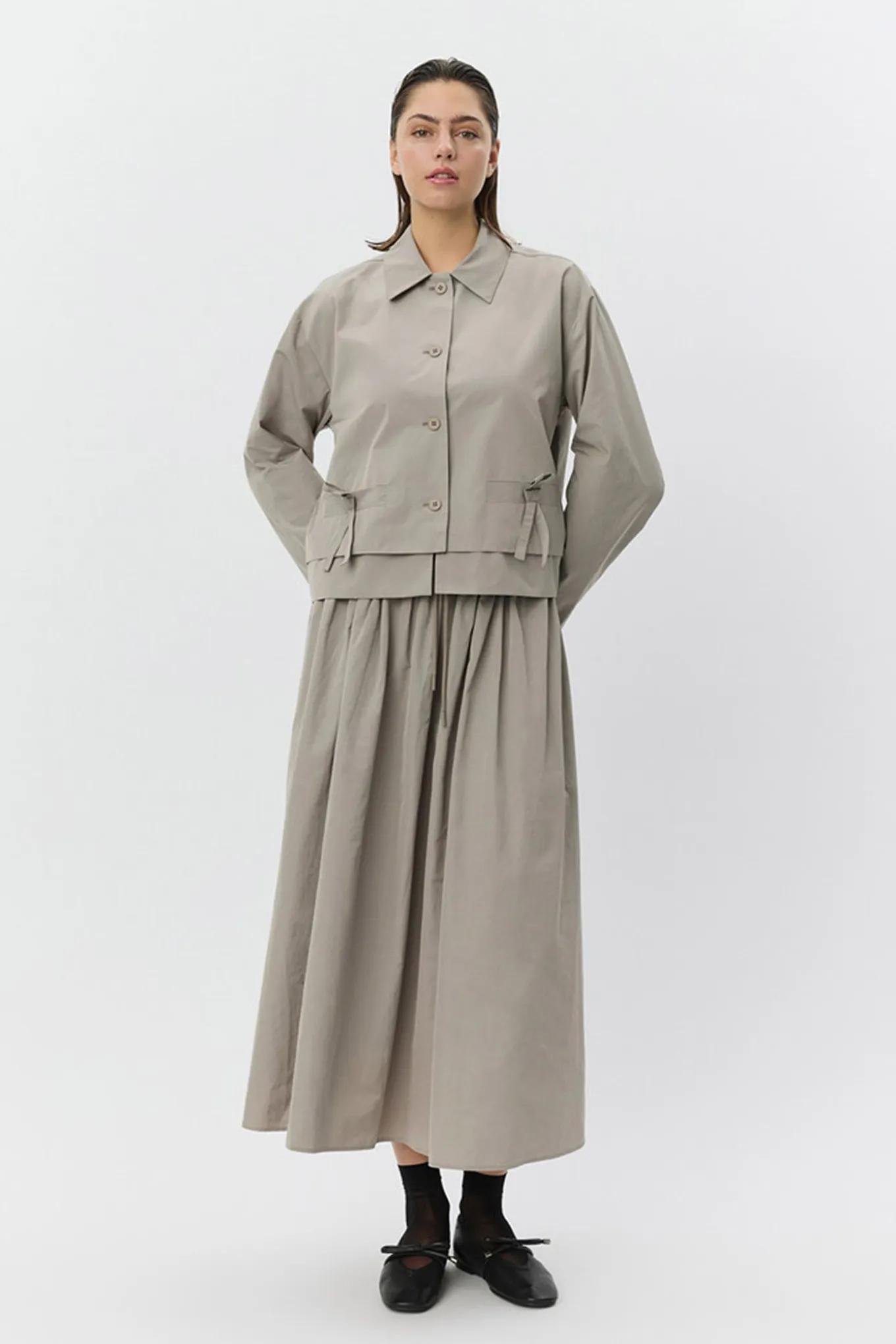 GEMSW SHORT JACKET 3072 Dusty green S261255
