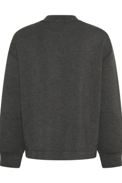 GidaIW Melange Vincent Sweatsh Dark grey melange