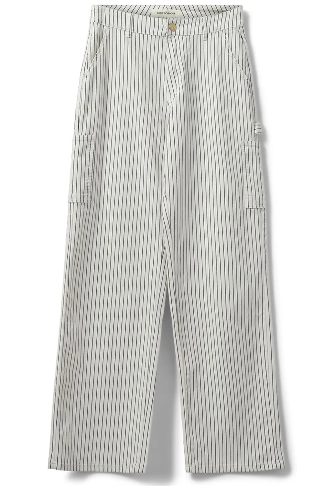 GITTESW TROUSERS 0140 Off White Striped SNOS250