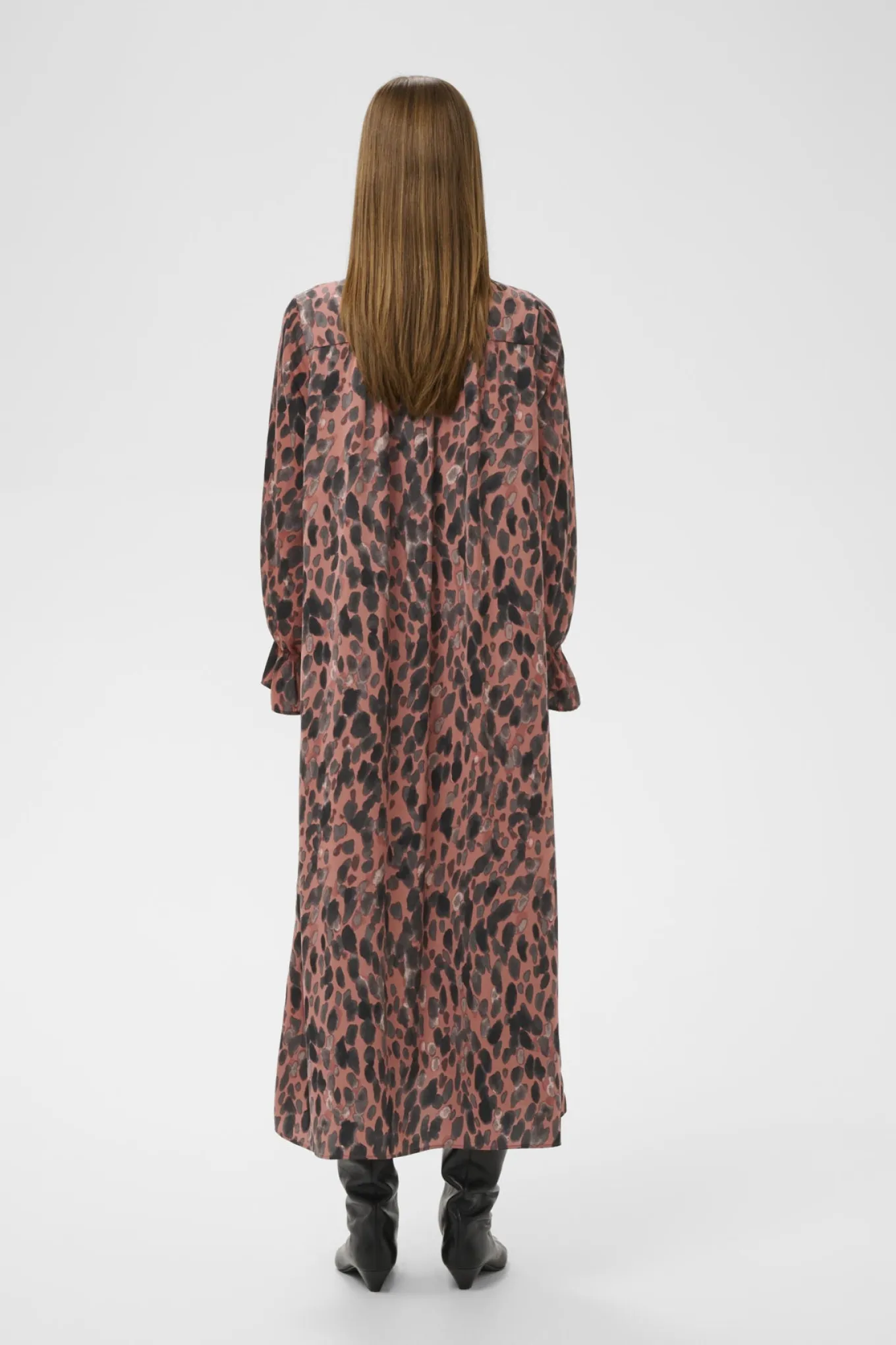 GRACIEIW PRINTED DRESS ROSE PAINTED DOT 900003318 30112281