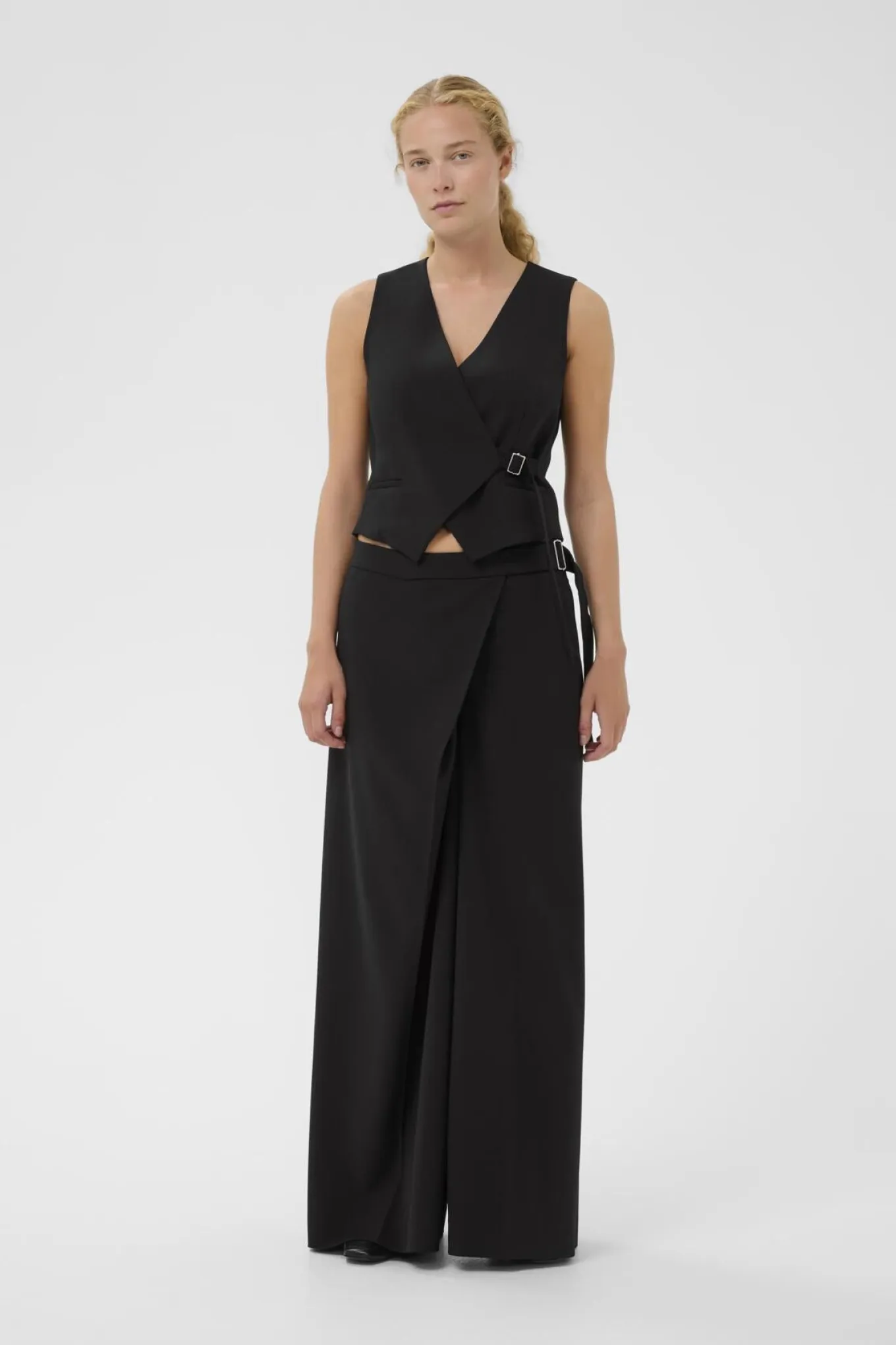 HAISLYIW WIDE PANT Black 194008 30112221