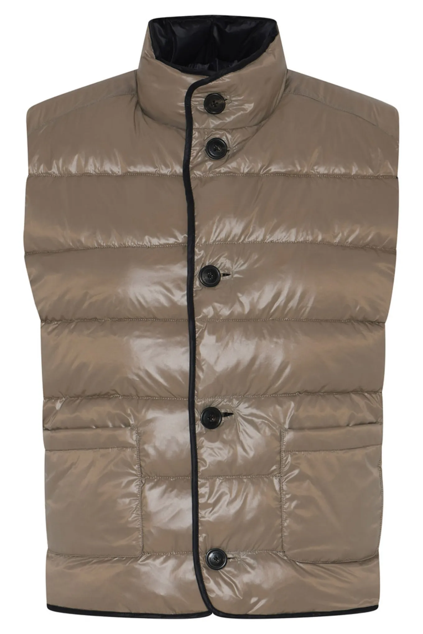 374HMBeket reversible vest 900/15 Black/Walnut HM1314