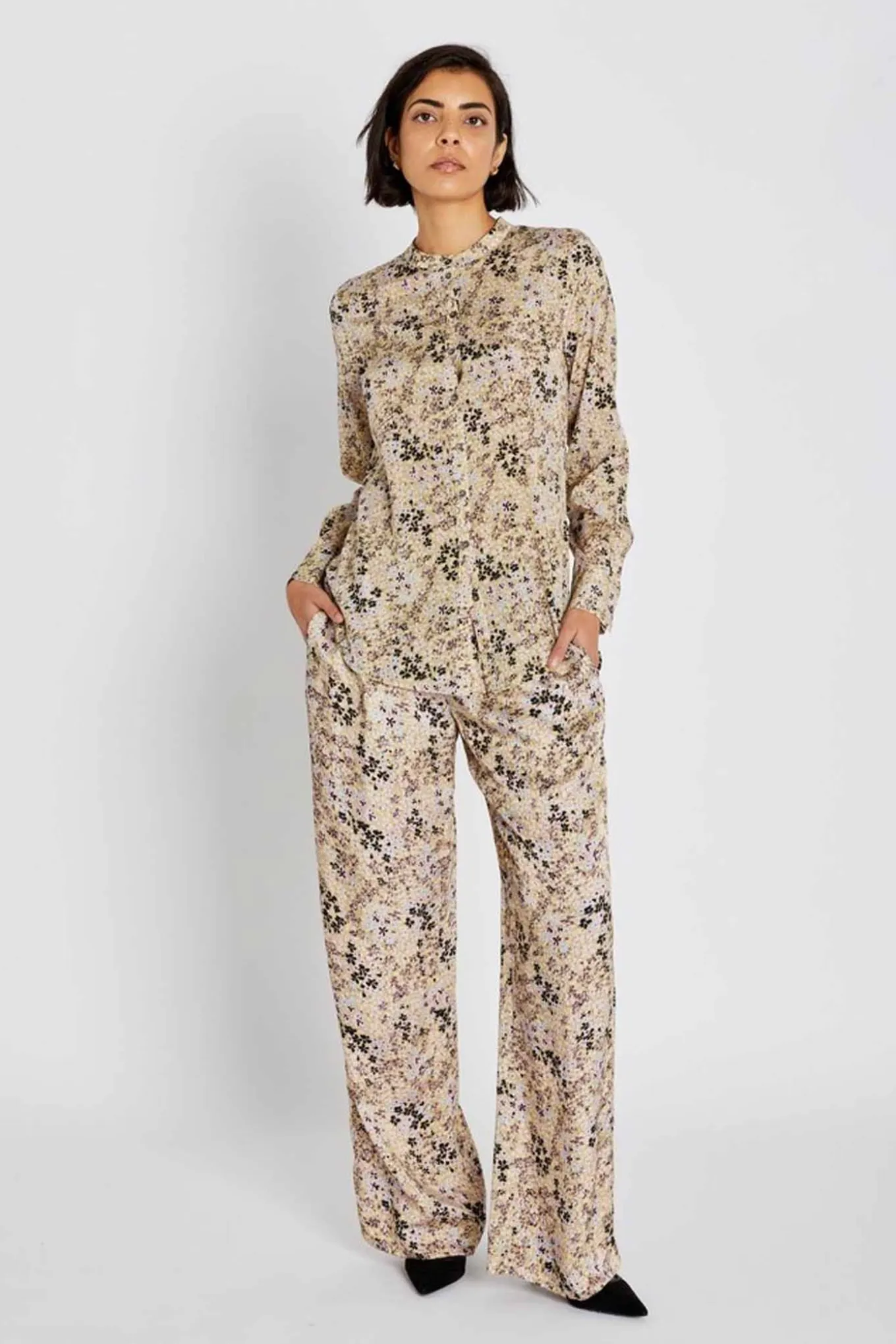 603HMNoran pants 805 Light flower print HM1308