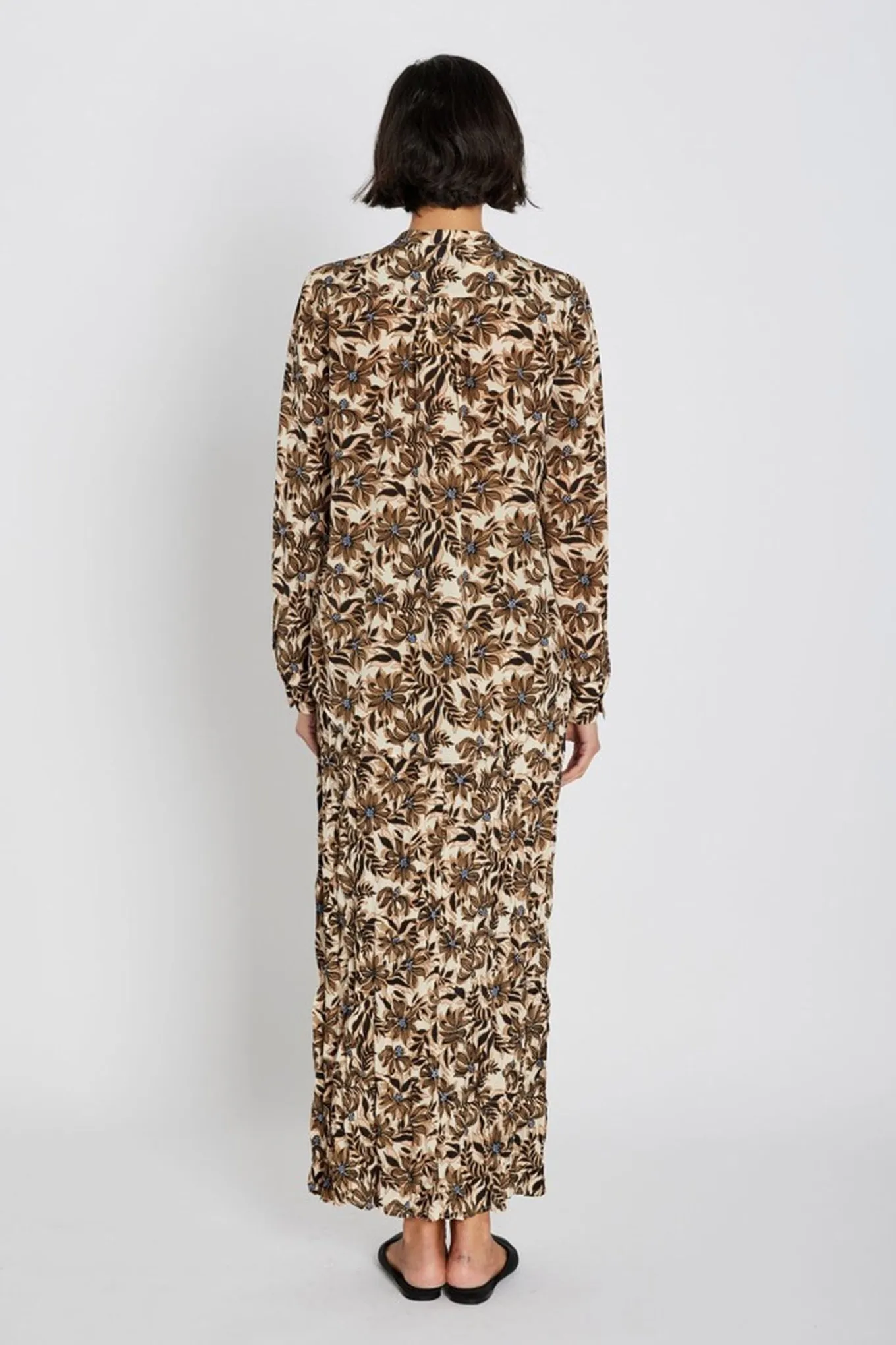 651HMSican maxi skirt 852 Shitake print HM1287