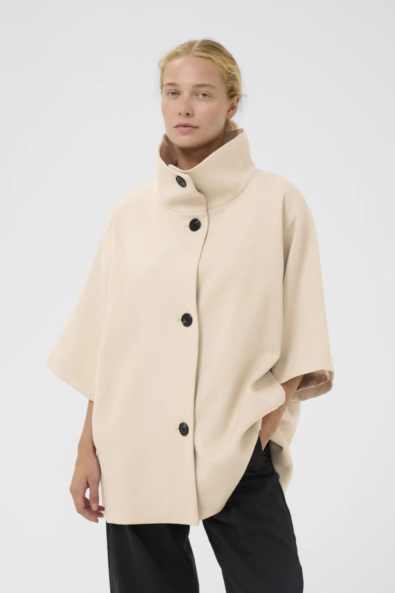 HOLLYNIW CAPE JACKET Ecru 300597 30112218