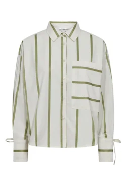 IdieCC Stripe Shirt 1134O/W Green 45087