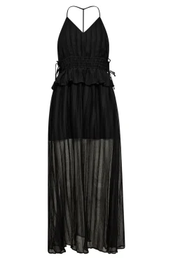 Illey Crease Dress Black HL10087