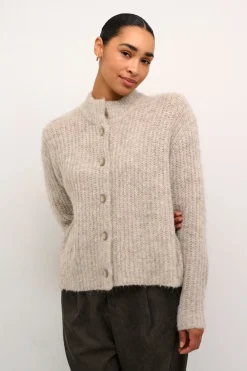 KAane Knit Cardigan Major Brown Melange 10507843