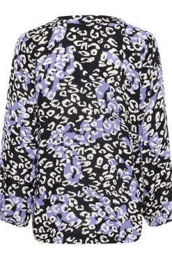 KAjanne Blouse Blue Leopard