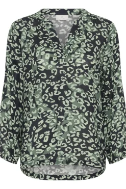 KAjanne Blouse Green leopard