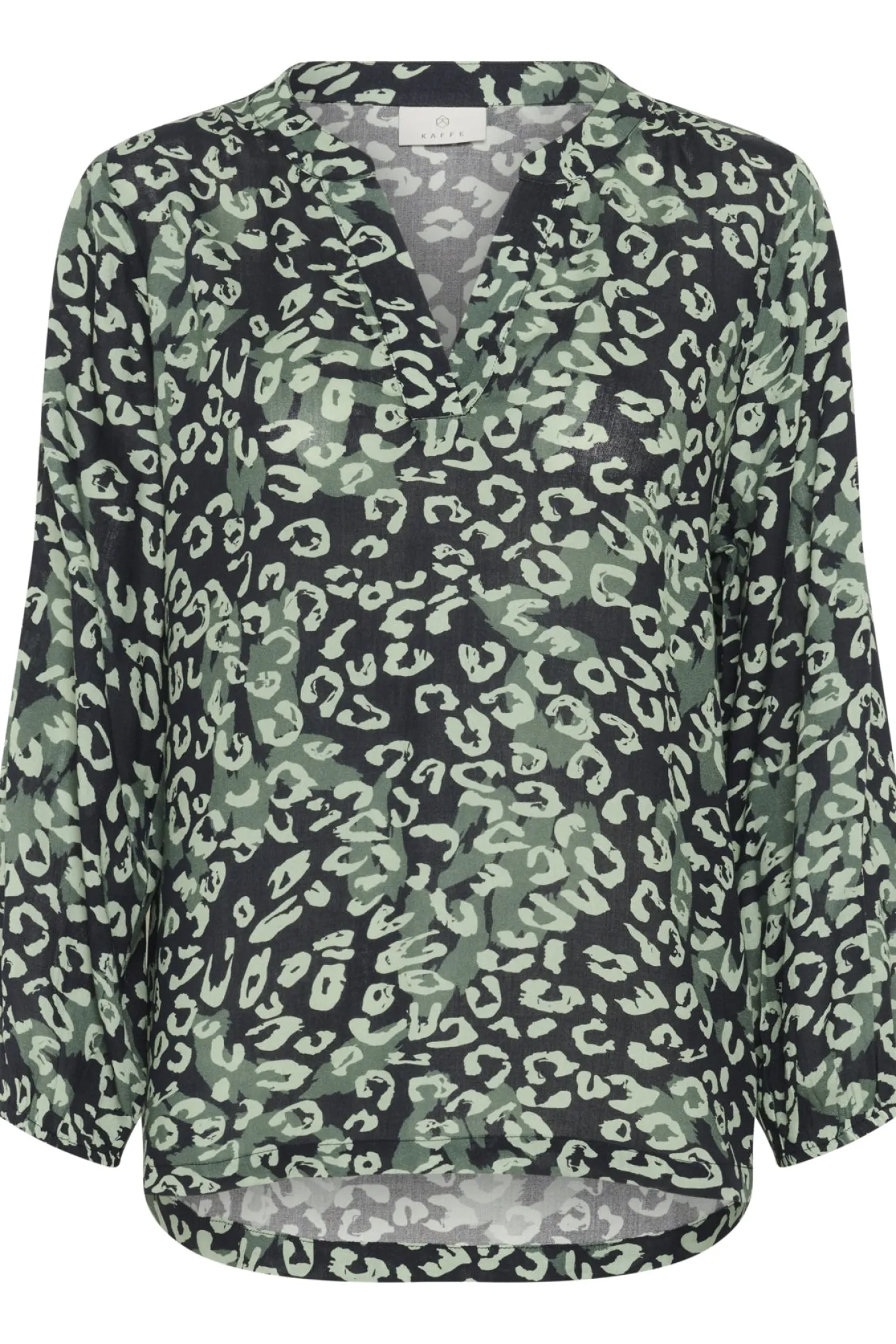 KAjanne Blouse Green leopard