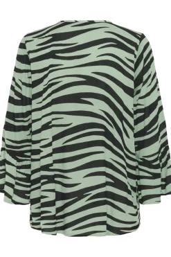 KAlea Blouse Green/Black Animal