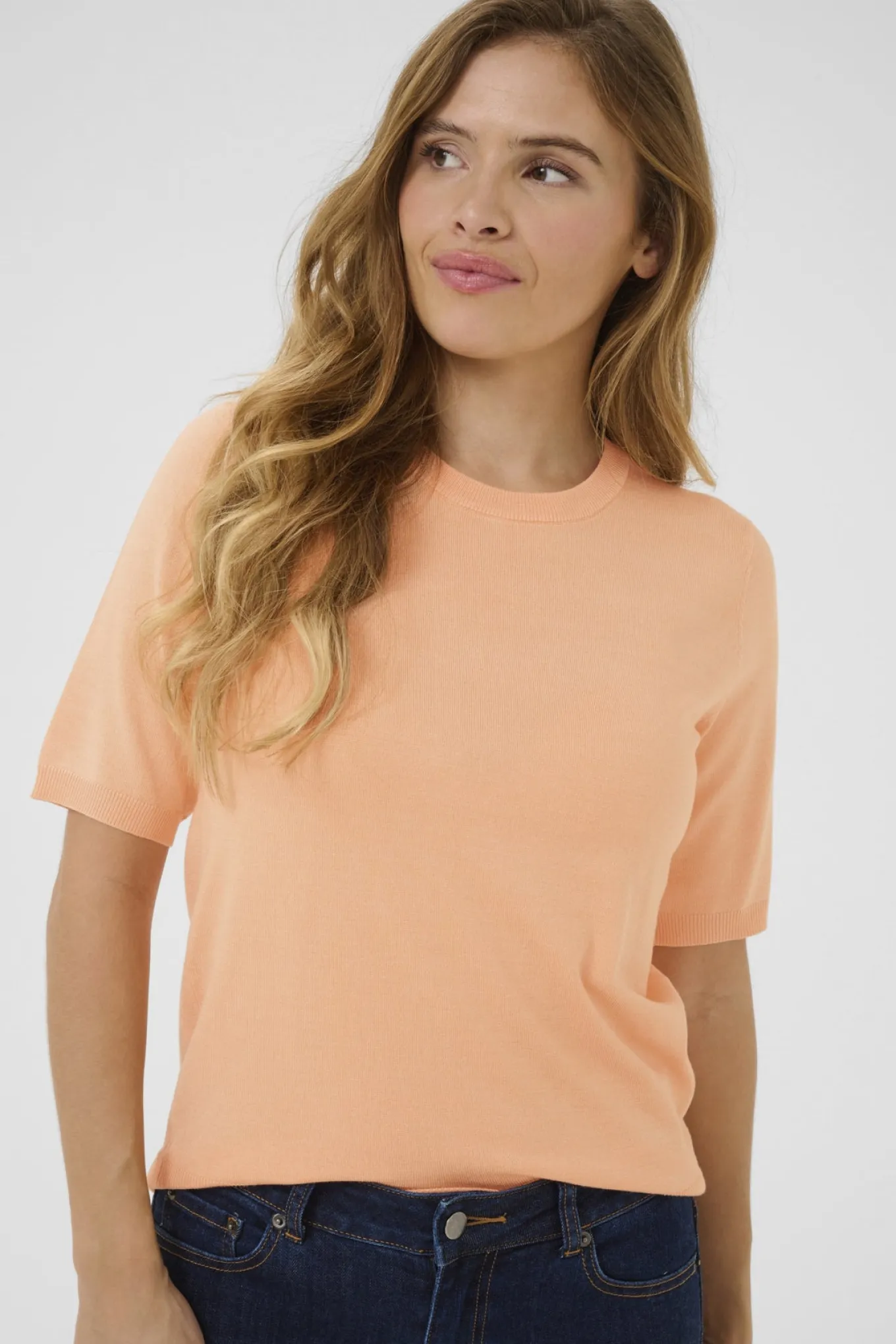 KAlizza Oneck pullover Peach Nectar