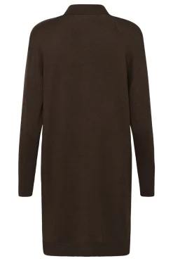 KAlizza Polo Knit Dress Chocolate Brown Melange 10510688