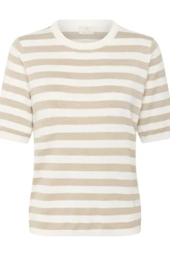 KAlizza Striped Knit Chalk/Feather Grey Mel. Stripe