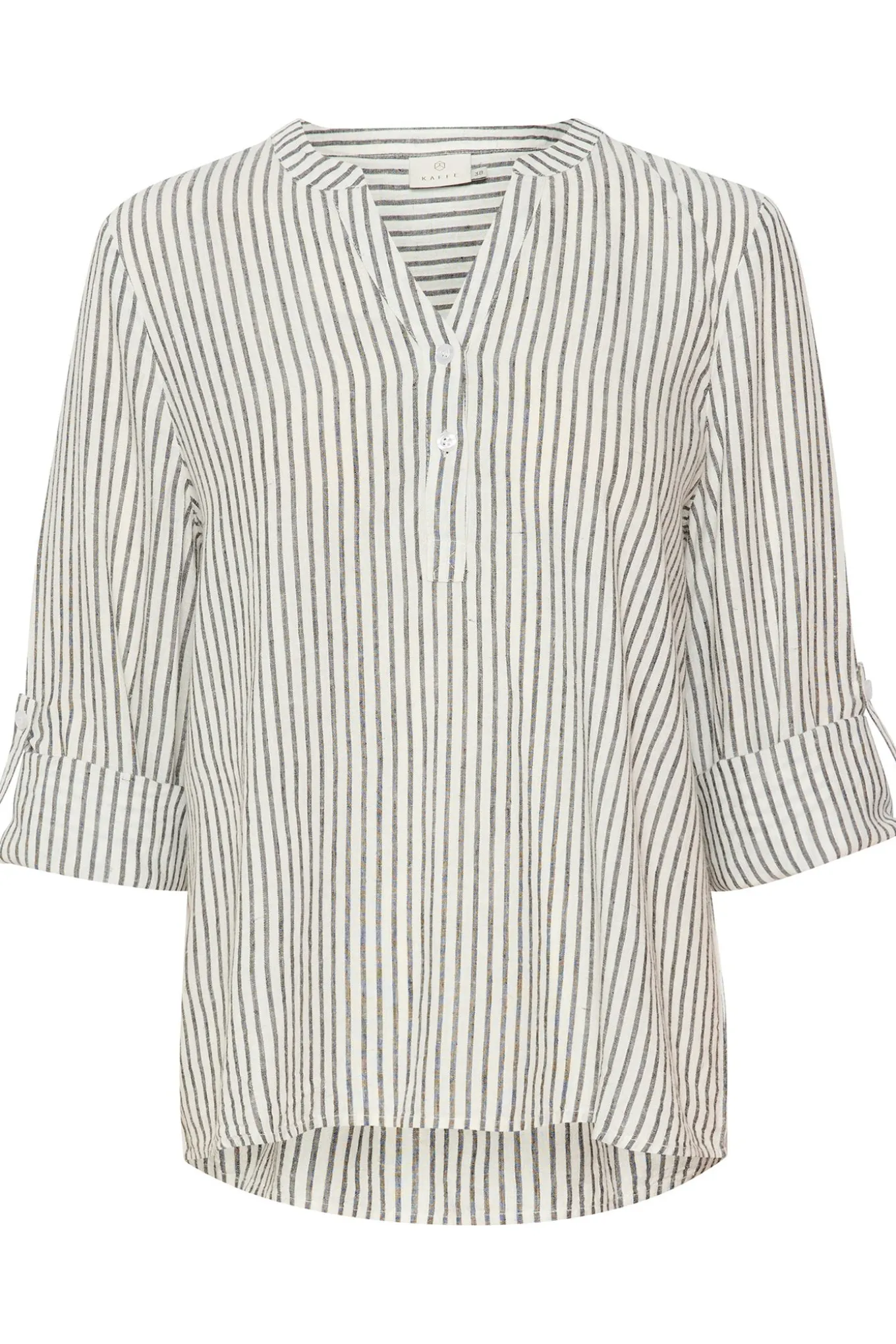KAmilia Blouse Chalk/Black Stripe