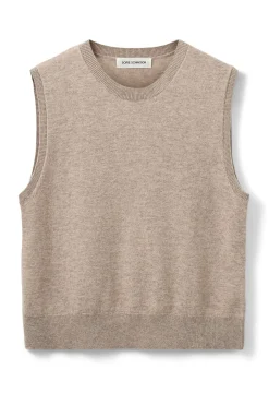 KARLISW VEST 7071 Brown melange SNOS551