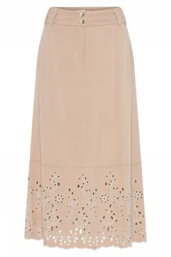 Karrie, long embroidery skirt 2039LightCamel 56560/6755
