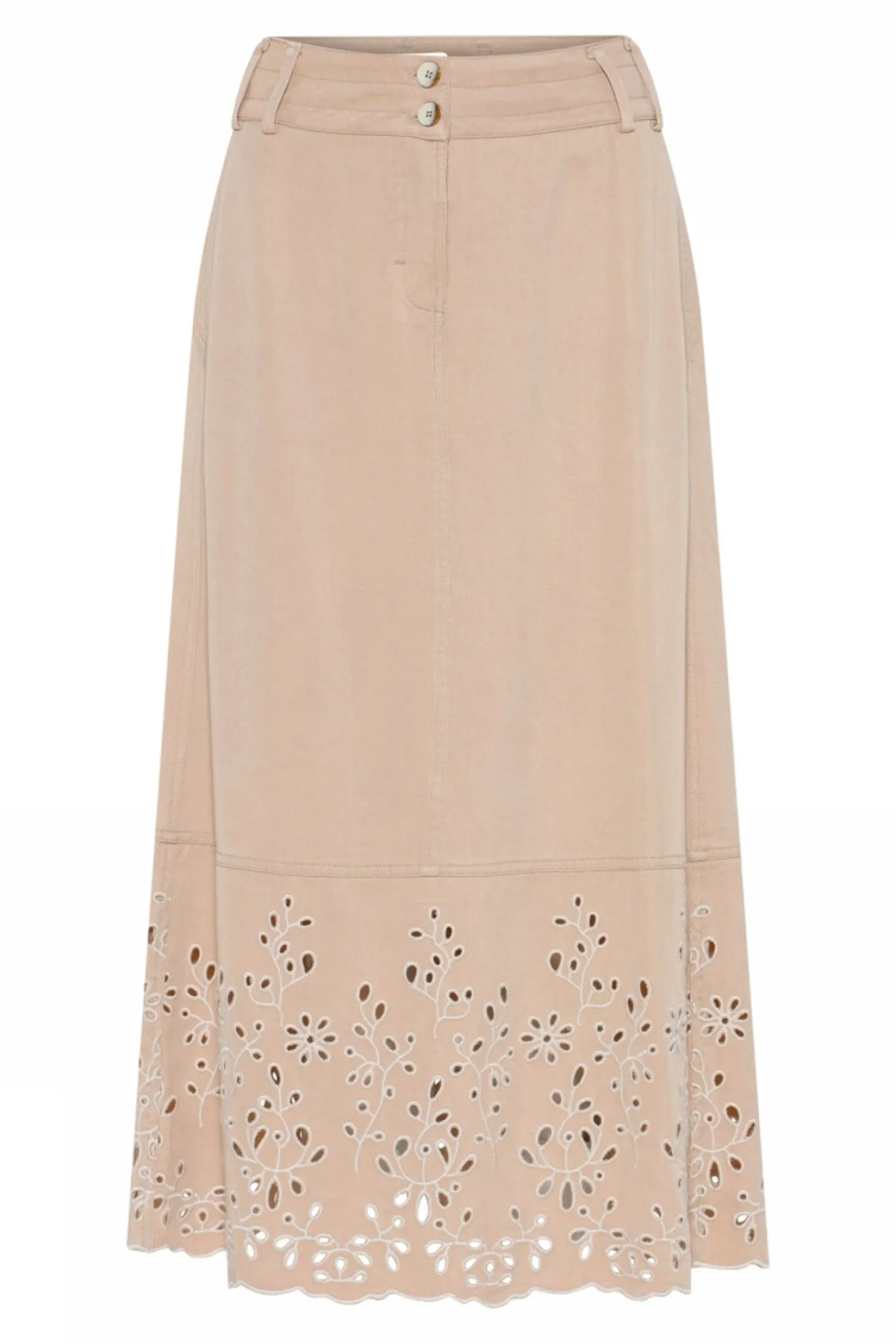 Karrie, long embroidery skirt 2039LightCamel 56560/6755