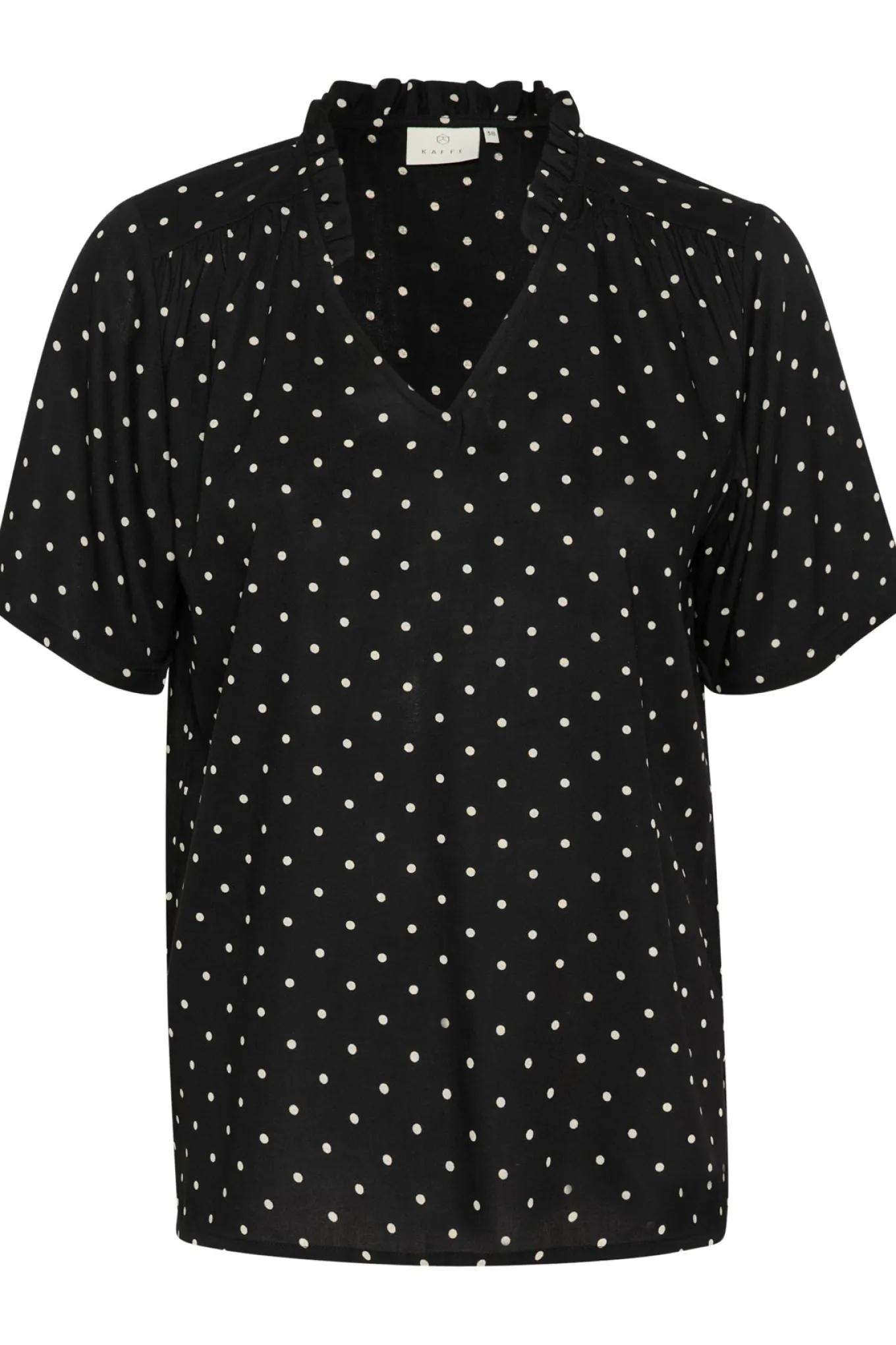 KAtina Printed Blouse Black/Chalk Dot 10509474