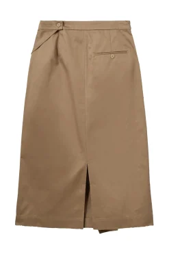 KATRINESW MIDI WRAP SKIRT 7012 Camel S261472