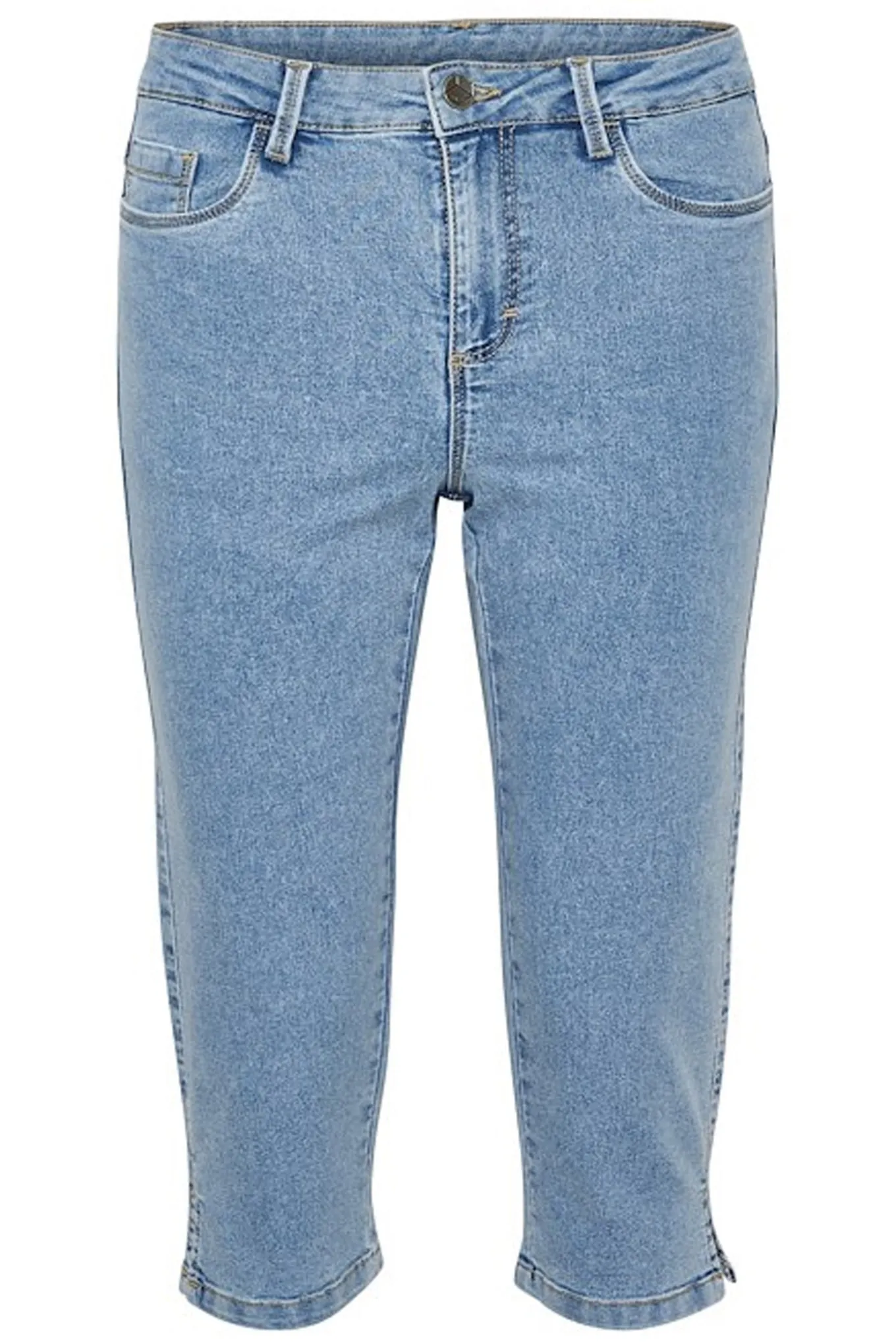 KAvicky Capri Jeans Light Blue Washed Denim 10505521