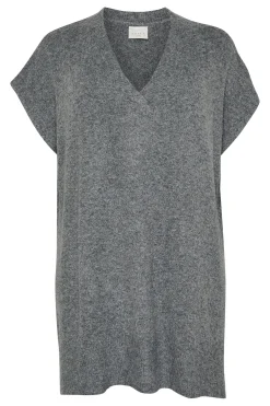 KCannett Knit Poncho Dark grey melange 10582738
