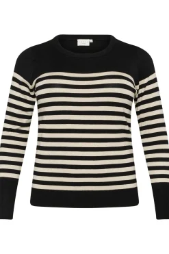 KClizzy Striped Knit Pullover Black/Feather Gray Mel. Stripe 10582600
