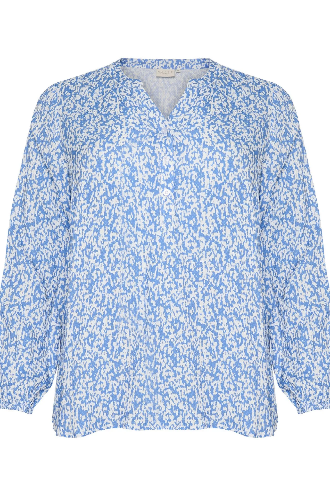 KCmahlena LS Blouse Blue/Chalk Graphic Print