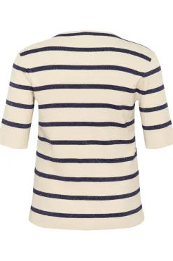 KCmorina Cardigan Silver white/ Blue stripe 10583252