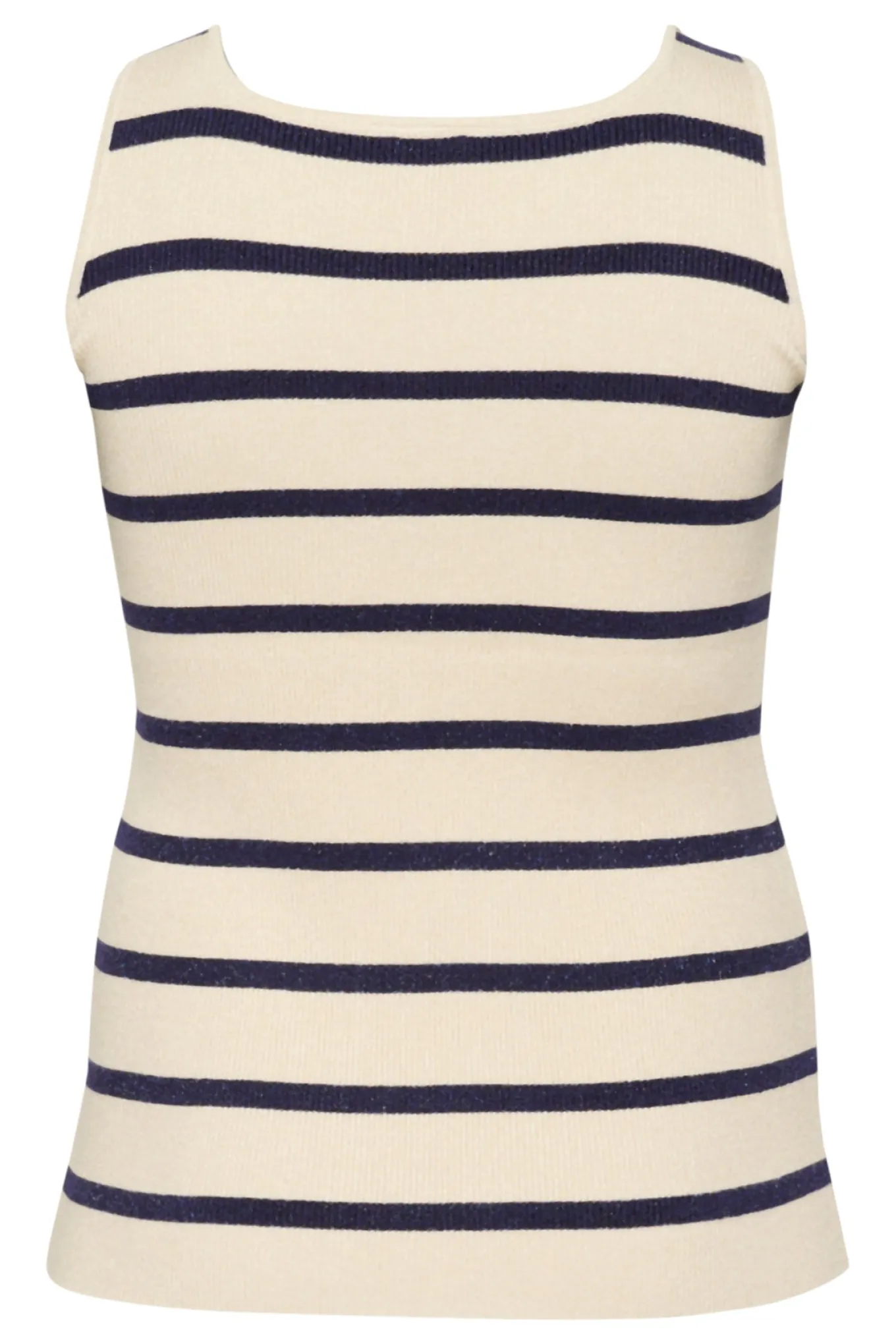 KCmorina Knit Top Silver white/ Blue stripe 10583253