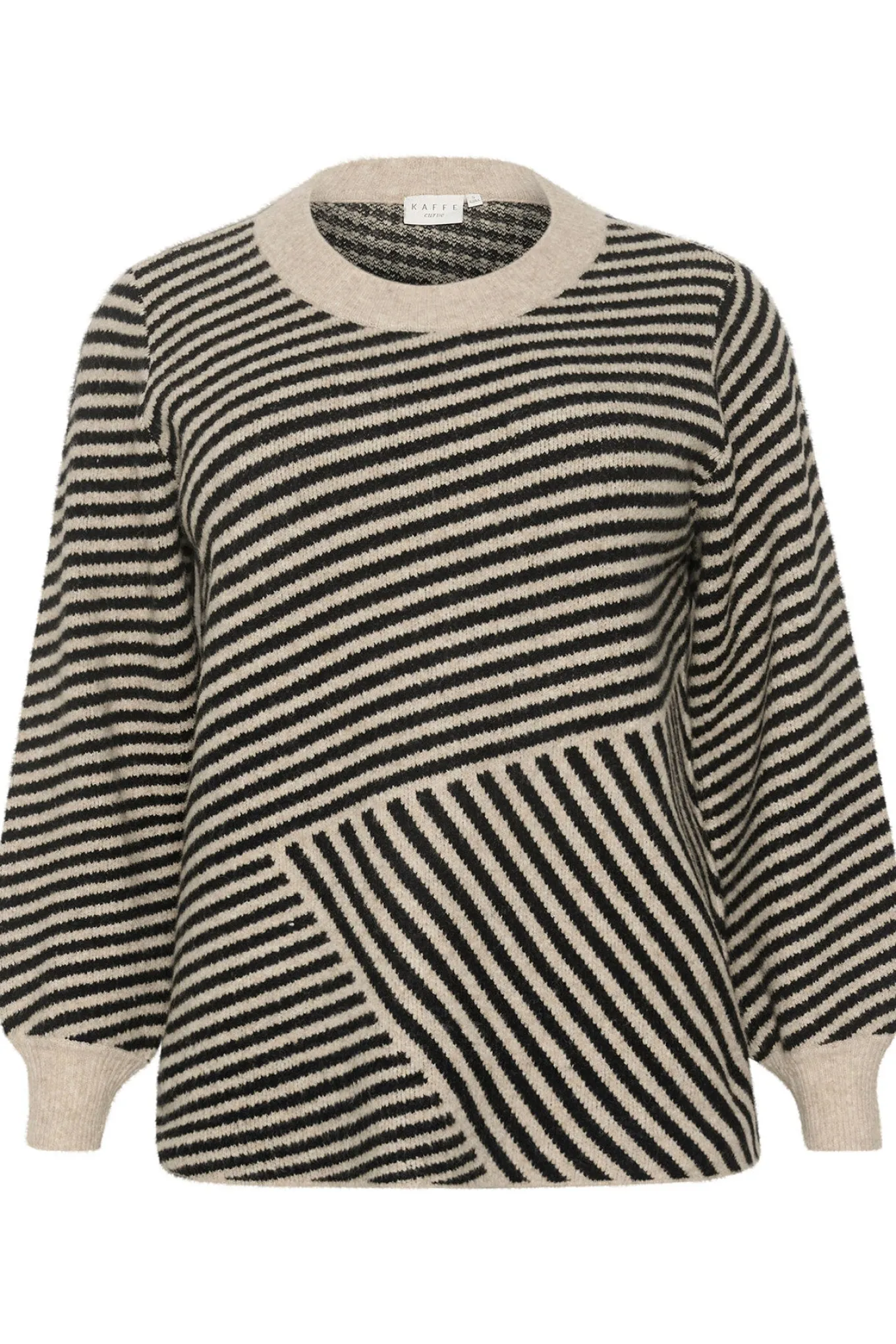 KCverina Knit Pullover Feather Gray Melange / Black 10582595