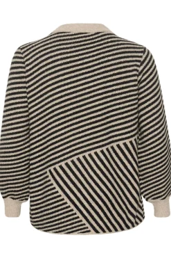 KCverina Knit Pullover Feather Gray Melange / Black 10582595