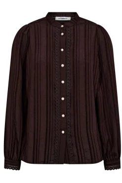 KesiCC Lace Shirt 145Dark Brown 35960