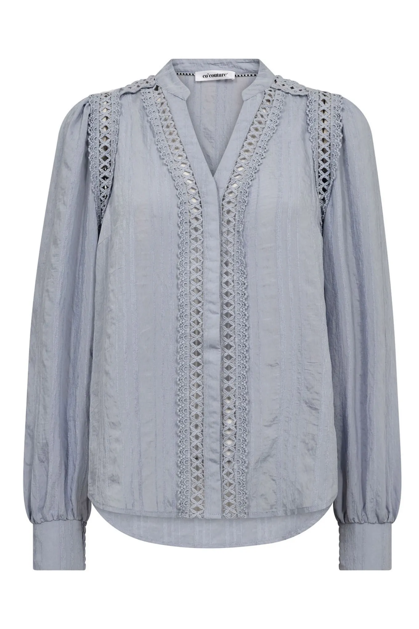 KesiCC Lace VShirt 23Pale Blue 45025
