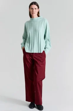 Kihon lange lige bukser Maroon 25623994755