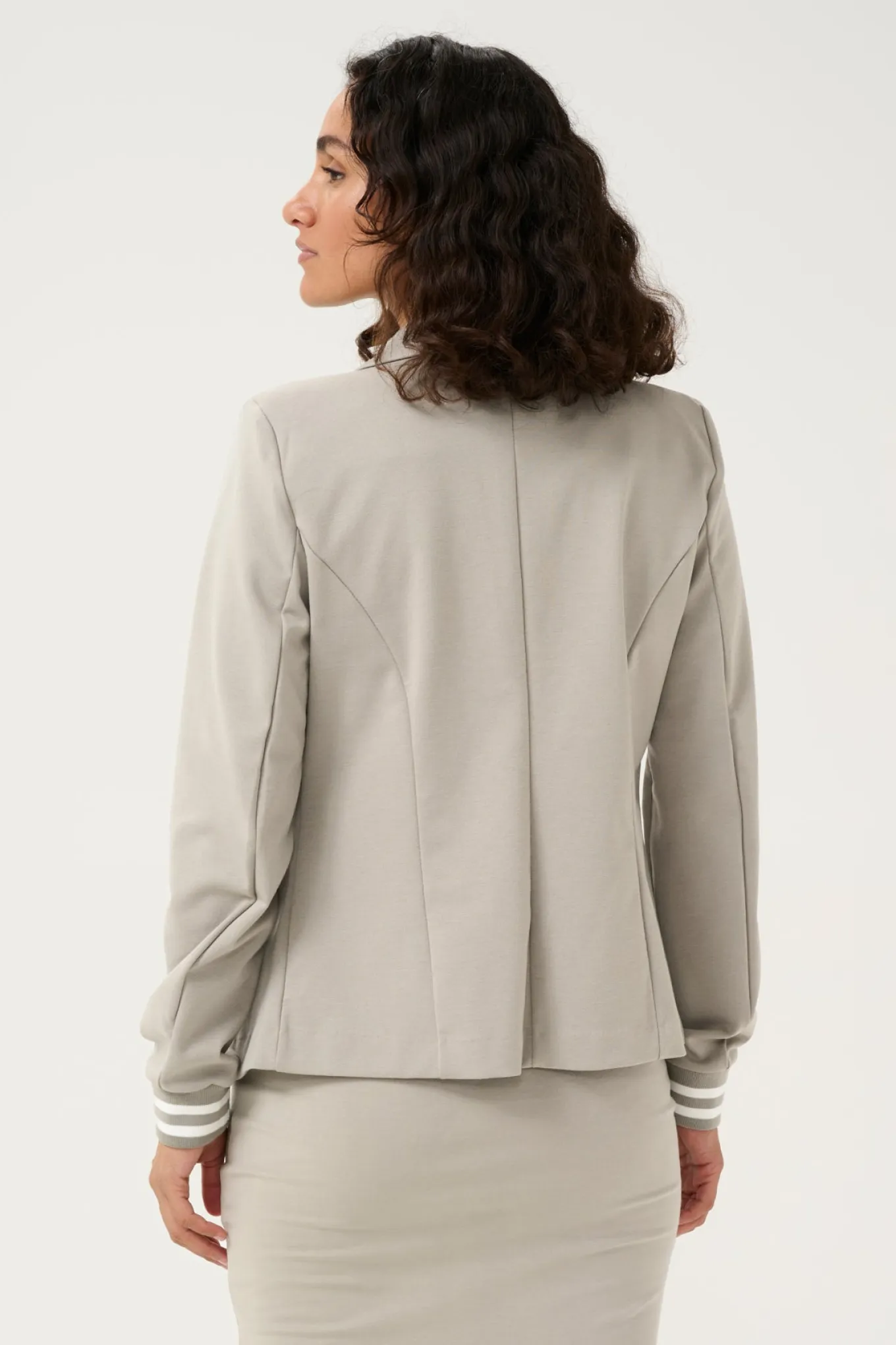 Kinnie Blazer Elephant Skin/Chalk stripe 10550800