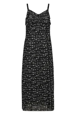 L'AMITIÉ Mesh Strap Dress Black HL10126