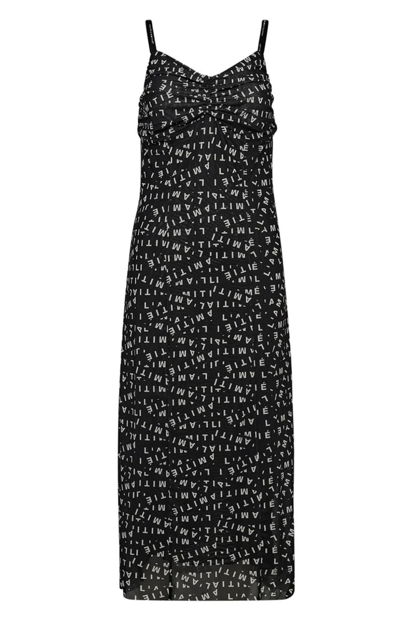 L'AMITIÉ Mesh Strap Dress Black HL10126