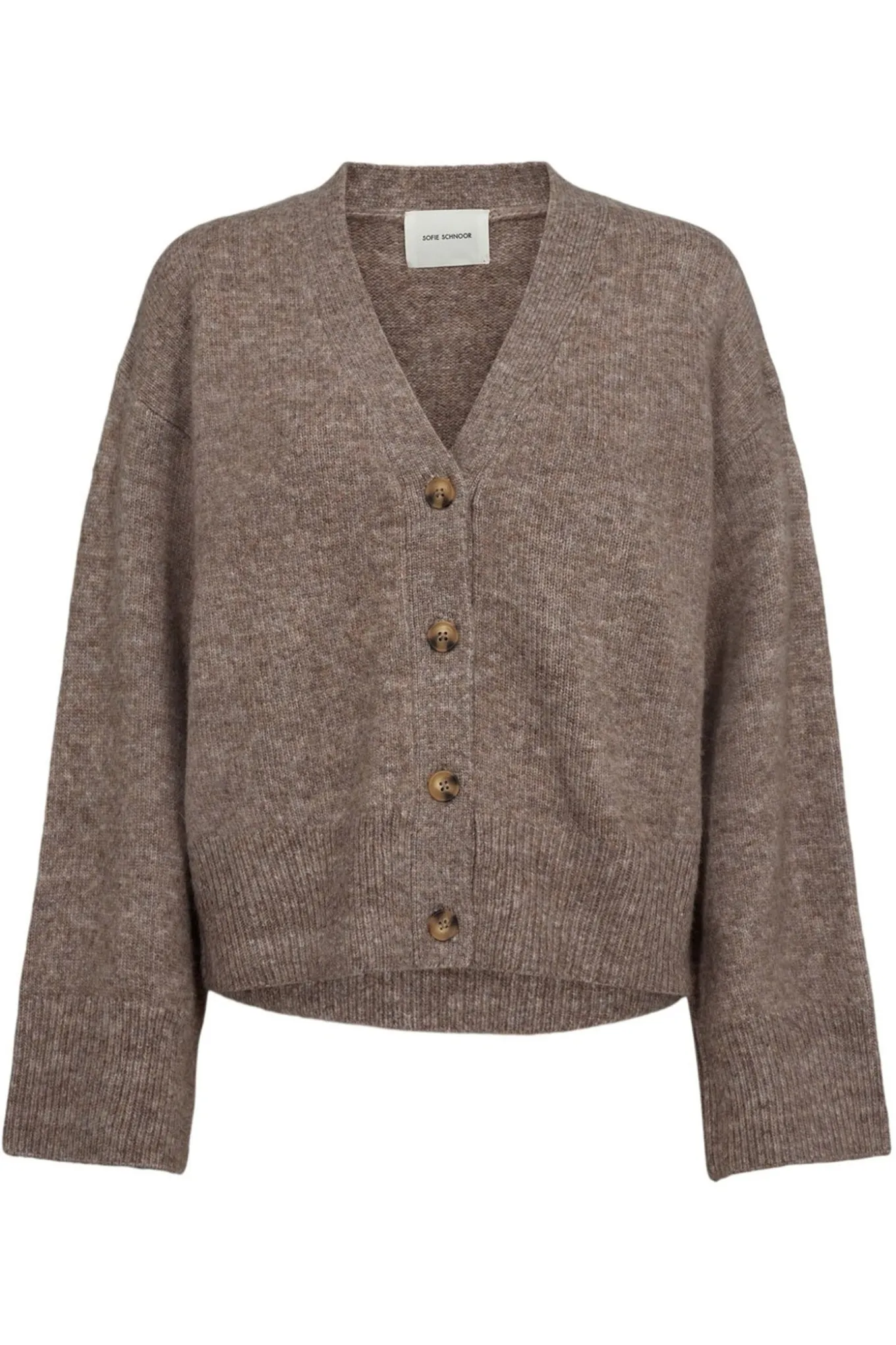 LEVASW CARDIGAN 7071 Brown melange SNOS420