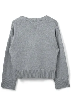 LEVASW CARDIGAN 8000 Grey mel SNOS540