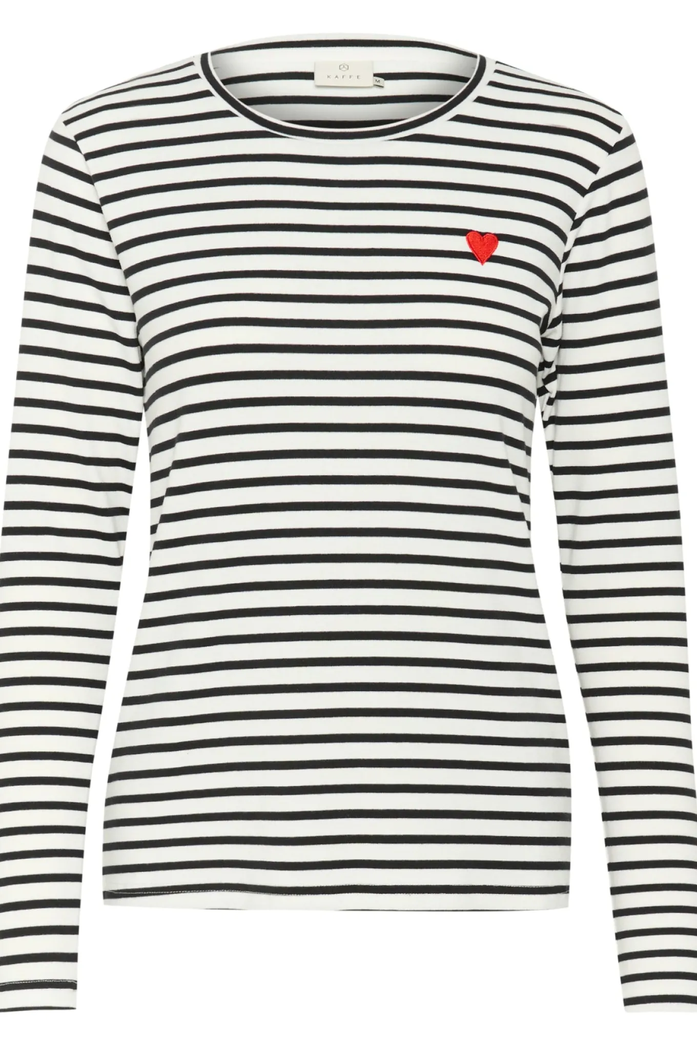 Liddy TShirt Chalk/BlackFiery Red Heart